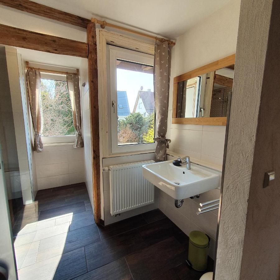 Alte Backstube - Ferienwohnung Huettenstube Und Ferienzimmer Auszeit Erkenbrechtsweiler Exteriör bild
