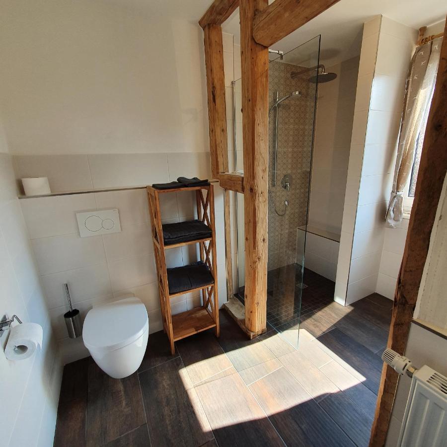 Alte Backstube - Ferienwohnung Huettenstube Und Ferienzimmer Auszeit Erkenbrechtsweiler Exteriör bild